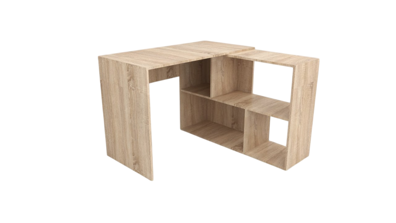 Стіл письмовий кутовий (ергономічний) ПРОЕКТ МЕБЛІ 1100*1100*770 СП-01-03 дуб сонома